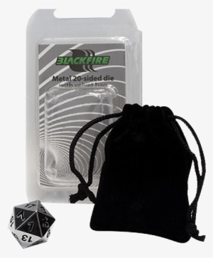 Blackfire Dice - D20 Metal Random