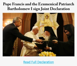 Pope Francis Also Had A Special Meeting With Ahmed - Ecumenical Patriarch Bartholomew