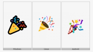 Party Popper On Various Operating Systems - Leather Wrap Bracelet Gold Laced Bracelet