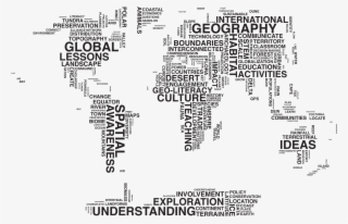 Typography Map Image - Ubicacion Espacial Del Neoliberalismo