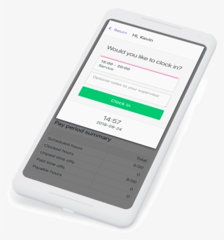 Mobile Time Clock App - Mobile Phone