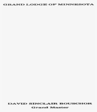 Grand Lodge Of Minnesota Lodge Of Minnesota Biography - Parallel