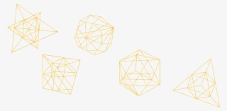 Gold Geometric Shapes Png Vector Freeuse - Triangle