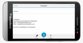 Customizing Email Signatures When Using Blackberry - Email