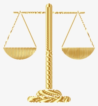 The Scales Of Justice - Gold Law Scales