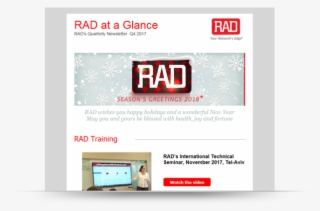 Rad At A Glance Newsletter Q4 - Newsletter
