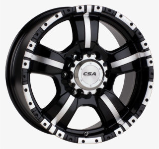 Monster Gloss Black Machine Face - Alloy Wheels 6 Studs