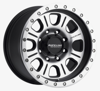 928m Monster Streetlock Black & Machined Face - Raceline Wheels