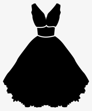 Stylish Strapless With Belt Clip Art Transparent - Dress Vector