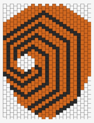 Tobi From Naruto Full Mask Kandi Pattern - Kandi Mask Naruto Pattern