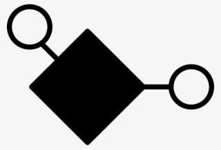 Diamond In Black Color And Small Circle Outlines Comments - White Opportunity Icon