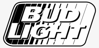 Bud Light Logo Black And White - Bud Light