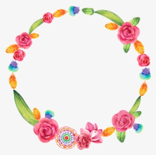 Watercolor Wreath Png - Wieniec Z Kwiatów Clipart