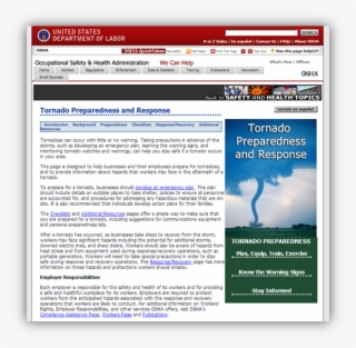 Offering Safety And Health Assistance To Tornado Damaged - Tornado