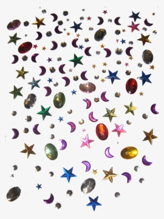 Sticker Transparent Glitter - Circle