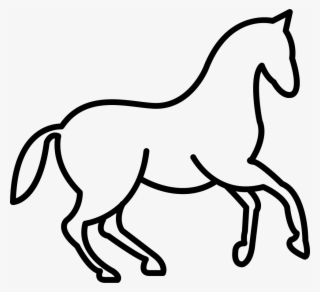 Png File Svg - Contorno De Un Caballo