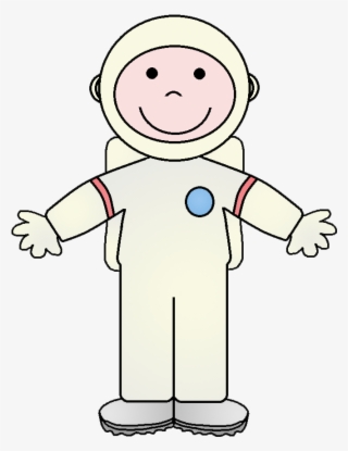 Girl Clipart Astronaut - Cartoon