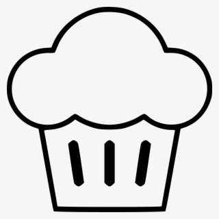 Png File Svg - Muffin Clip Art Black And White