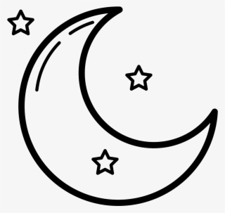 Crescent Moon Icon - Illustration
