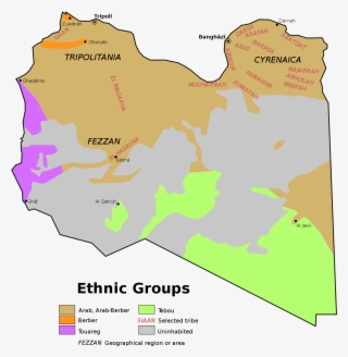 Language Map Of Libya