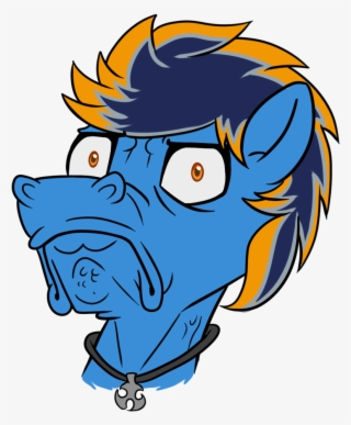 Blues4th, Frown, Horse Face, Jewelry, Necklace, Oc, - Cartoon