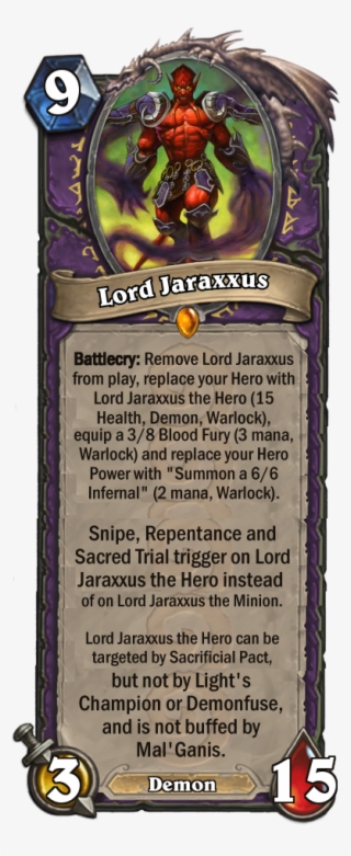 Rollback Post To Revision - Hearthstone Jaraxxus