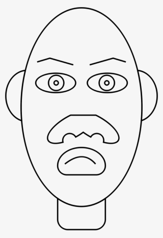 Head On A Stick Png Graphic Royalty Free Library - Stickman Human Face