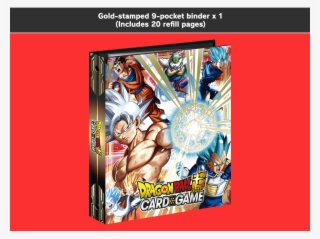 Gold Stamped 9 Pocket Binder - Dragon Ball Super Card Game Ultimate Box