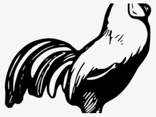 Rooster Silhouette Cliparts - Cock A Doodle Doo Coloring Page