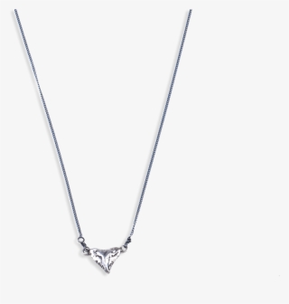 The Ocean Republic Small Shark Tooth Necklace Silver - Necklace