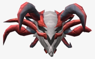 Demonic Skull Detail - Runescape Red Skull