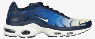 Nike Air Max Plus Obsidian White Gym Blue Gradient - Nike Air Max Plus Black White