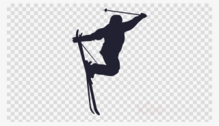 Download Ski Silhouette Png Clipart Skiing Silhouette - Clip Art