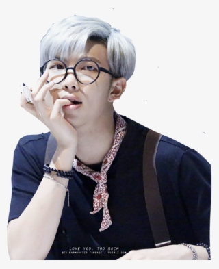Namjoon Kim Kimnamjoon Rapmonster Rap Monster Png Bts - Namjoon In Glasses