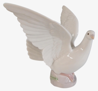 Lladro Taking Flight Porcelain Dove Statue Mint With - Dove Statue