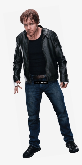 Dean Ambrose Leather Jacket Standing - Dean Ambrose
