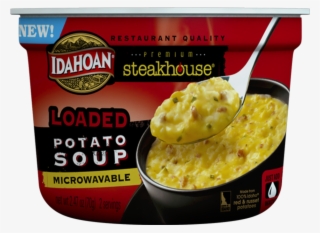 Loaded-bowl - Idahoan Potato Soup Cup