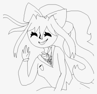 Monika Ddlc Wip - Line Art