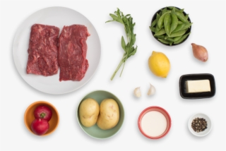 Seared Steaks & Mashed Potatoes With Sautéed Radishes - Steak