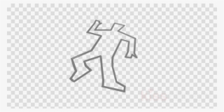 Chalk Outline Body Clip Art Clipart Chalk Outline Clip - Clip Art