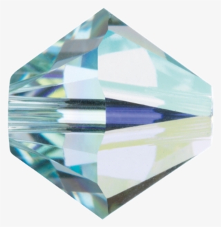 Swarovski 5328 Bicone Bead 4mm Light Azore Ab - Swarovski Bicone Light Azore Ab
