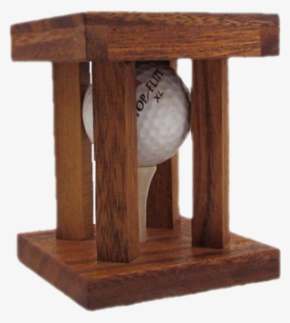 Caged Golf Ball
