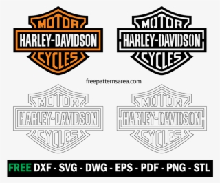 Harley Davidson Logo Stencil Vector Cutting Template - Harley Davidson Finance Logo
