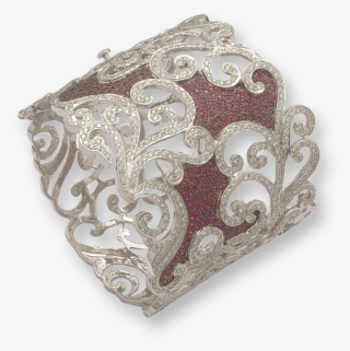 925 Sterling Silver Solid Beautiful Red White Designer