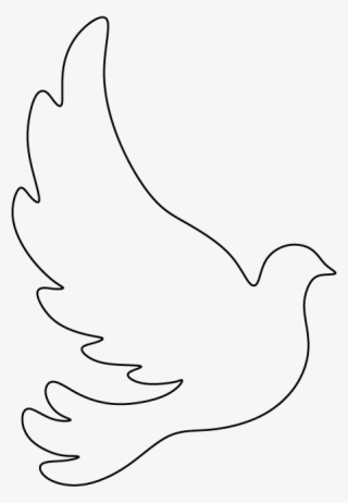 Graphic Free Download Dove Pattern Use The Printable - Molde De Pombinha Para Batizado