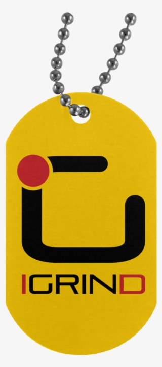 Igrind Silver Dog Tag - Saxophone Mom Crest Dog Tag