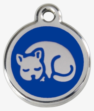 Image - Red Dingo Kitten Cat Id Tag - Dark Blue