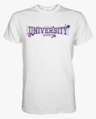 University Gaming Spectrum T-shirt - White And Gold Champion Shirt