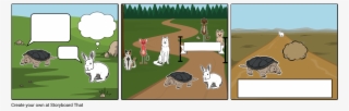 Rabbit And The Tortoise - Cartoon