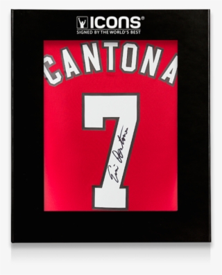 Eric Cantona Back Signed Manchester United Home Shirt - N Golo Kante Signed Shirt